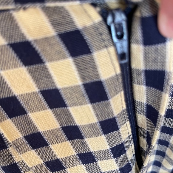 Checkered pattern shorts vintage made in USA rayon - Picture 11 of 13